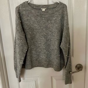 H&M beaded sweater